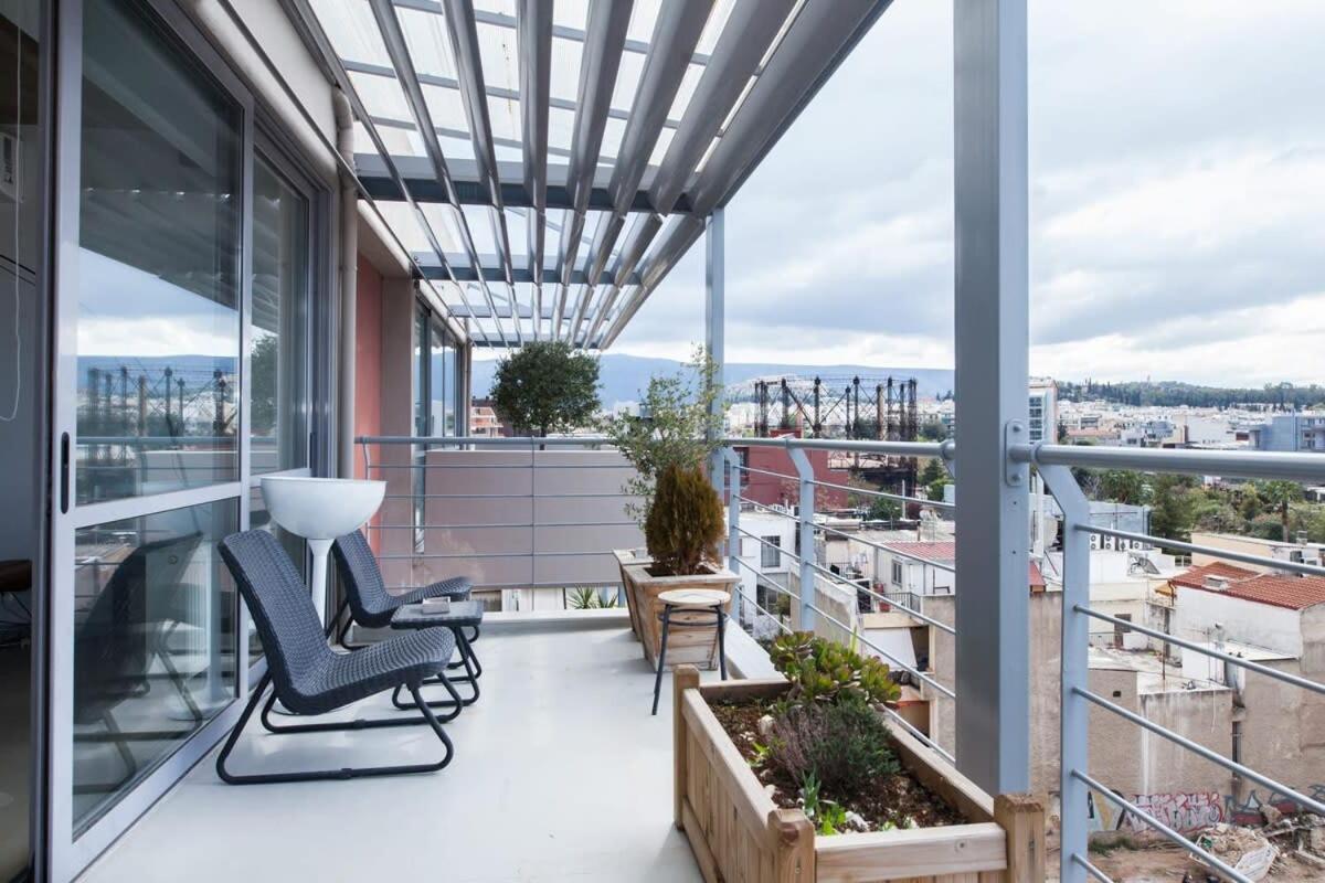 Apartamento Penthouse With 360 View Of Athens And Private Gym Exterior foto